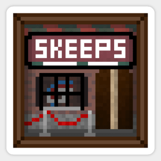 "Skeeps" - BROWN BORDER Sticker